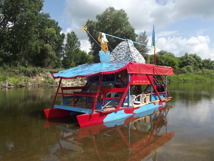 река Сейм плот Неон водный туризм сплав